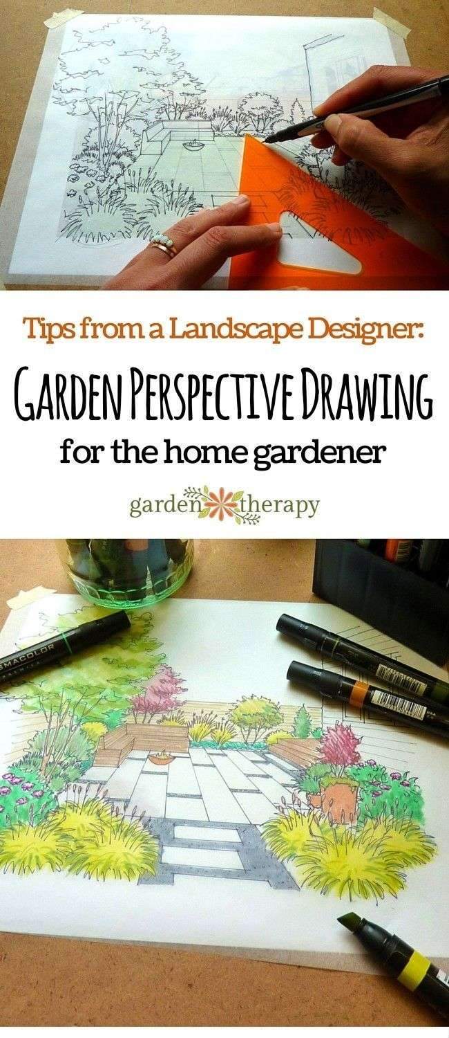 Garden Perspective Drawing is method that anyone can learn to draw a home garden…
