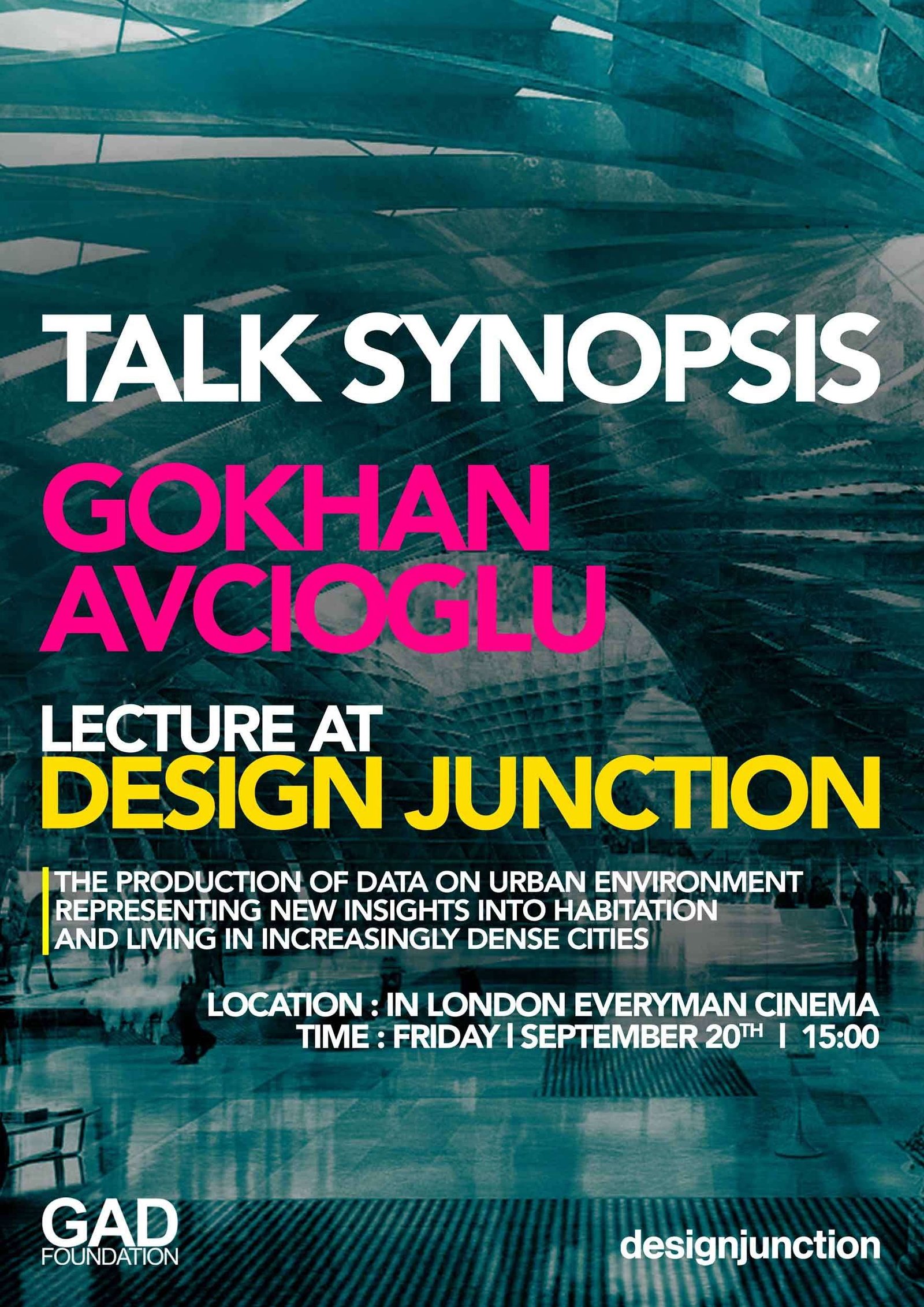 Gokhan Avcioglu Lecture at Design Junction 2019