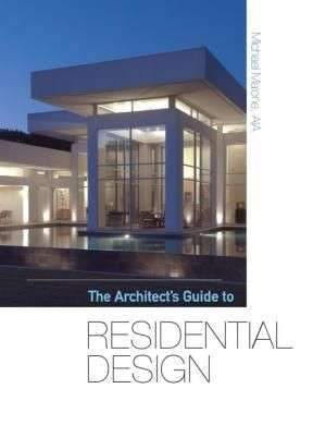 The Architect’s Guide to Residential Design / Edition 1 – Default Title