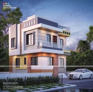 Modern Elevation Design | Third Dimention Studio | +919373012167