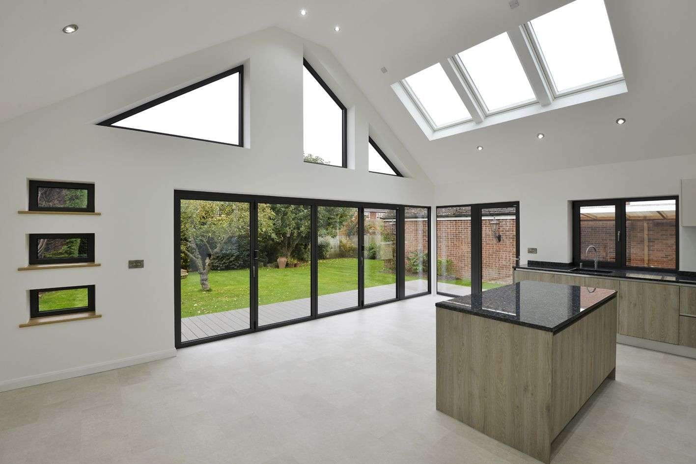 a large extension to a bungalow, to accommodate an open plan kitchen and entertaining…