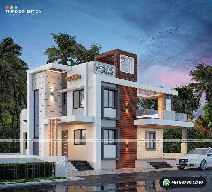 Modern Elevation Design | Third Dimention Studio | +919373012167