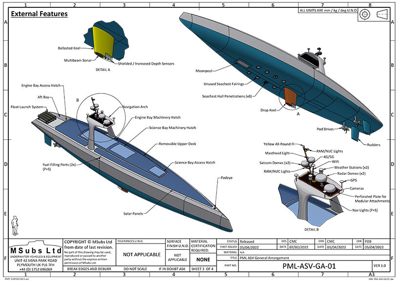 24-meter-long 'oceanus' is the world's first long-range autonomous research vessel