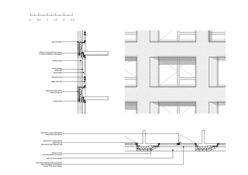 Facade detail drawing