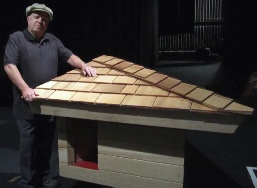 frank lloyd wright once designed a doghouse for a 12-year-old and his labrador retriever