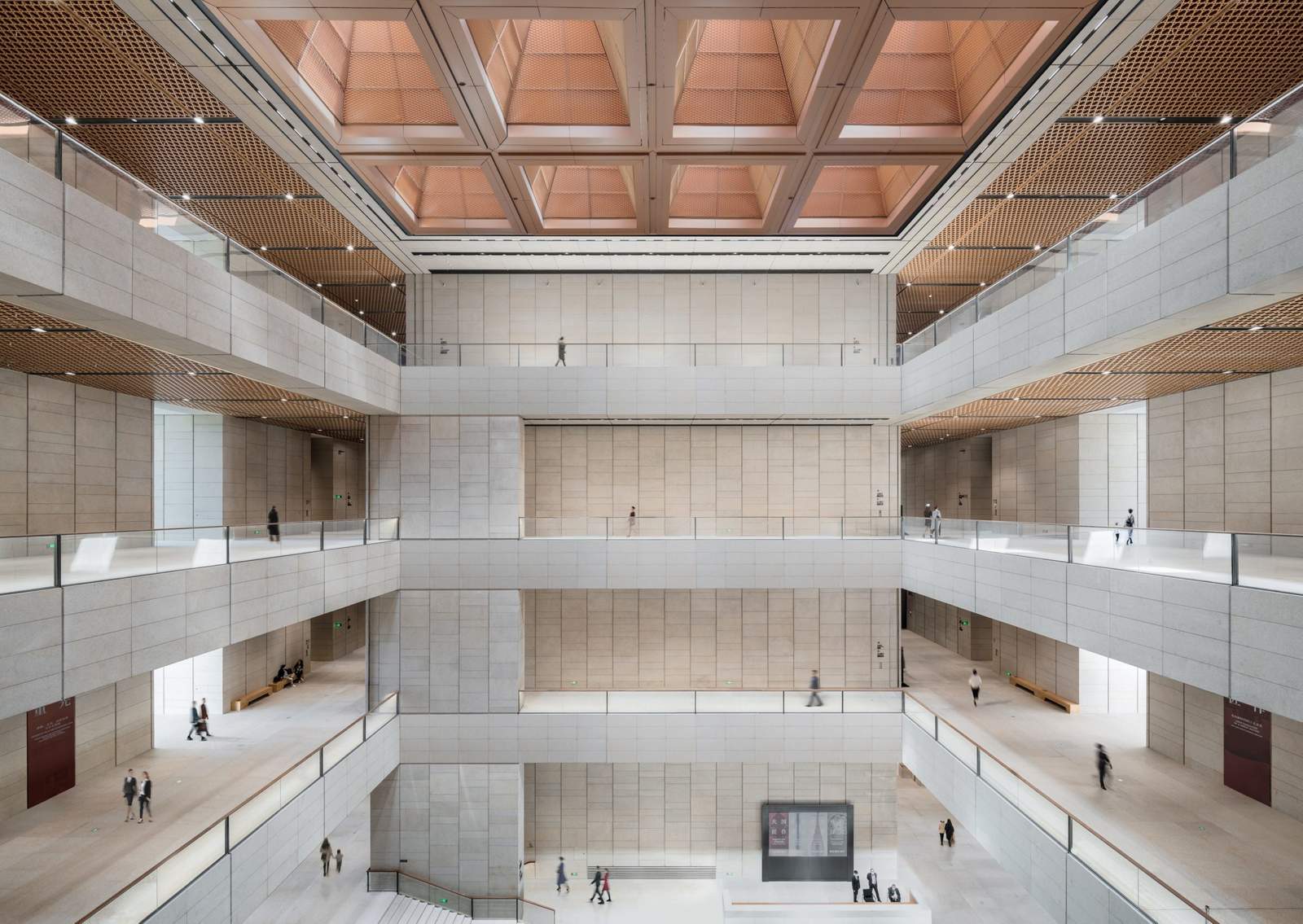 Interior museum atrium