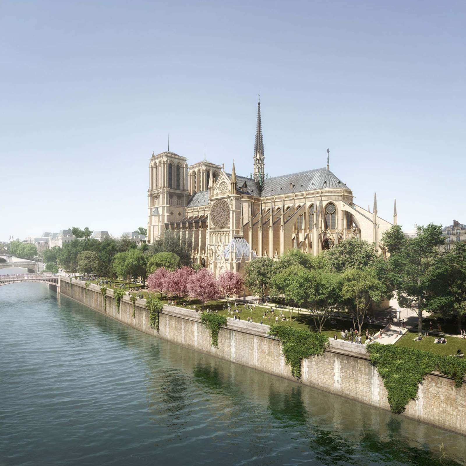 Redesign of NotreDame Cathedral site will focus on climate resiliency