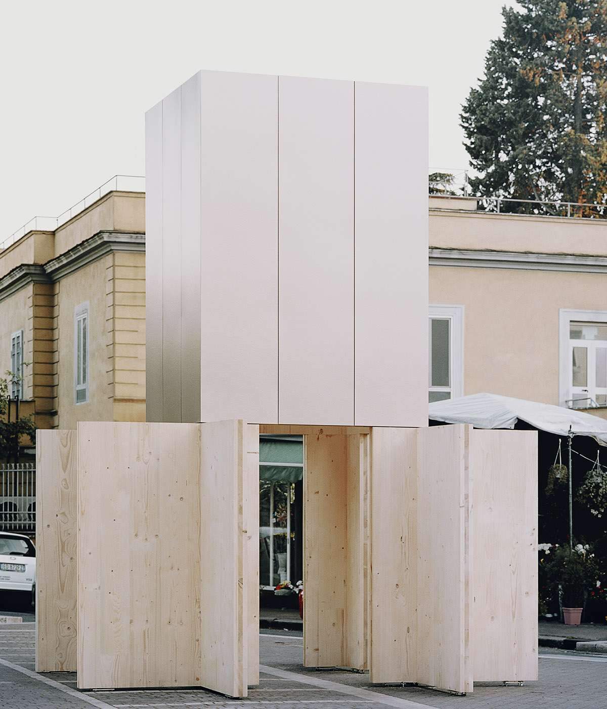 Site-specific pop-up pavilion installed for Rome Architecture Festival