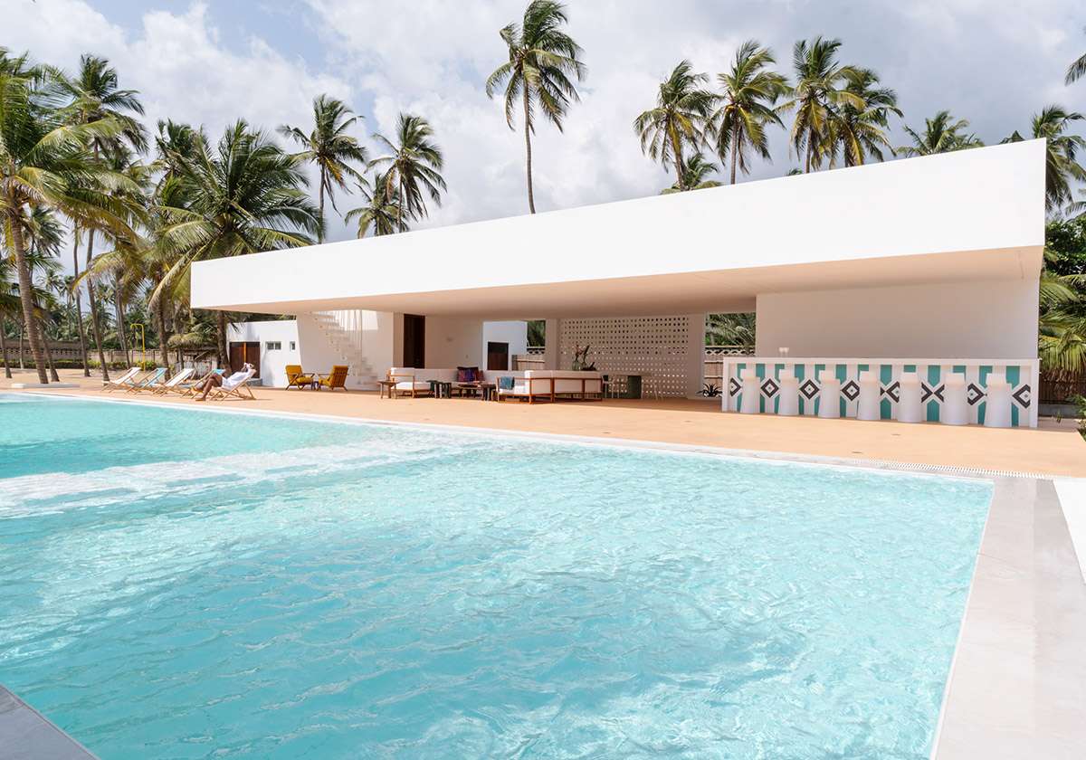 All-White Coral Pavilion Design in Lagos Peninsula