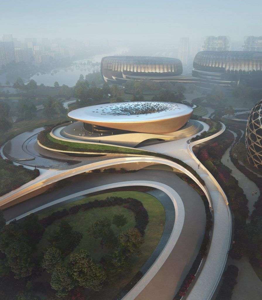 Il masterplan della Unicorn Island di Zaha Hadid Architects