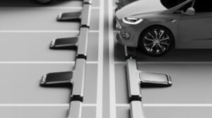 The beauty of cityscape is enhanced by this futuristic parking place يتم تعزيز جمال منظر المدينة من خلال مكان وقوف السيارات المستقبلي هذا