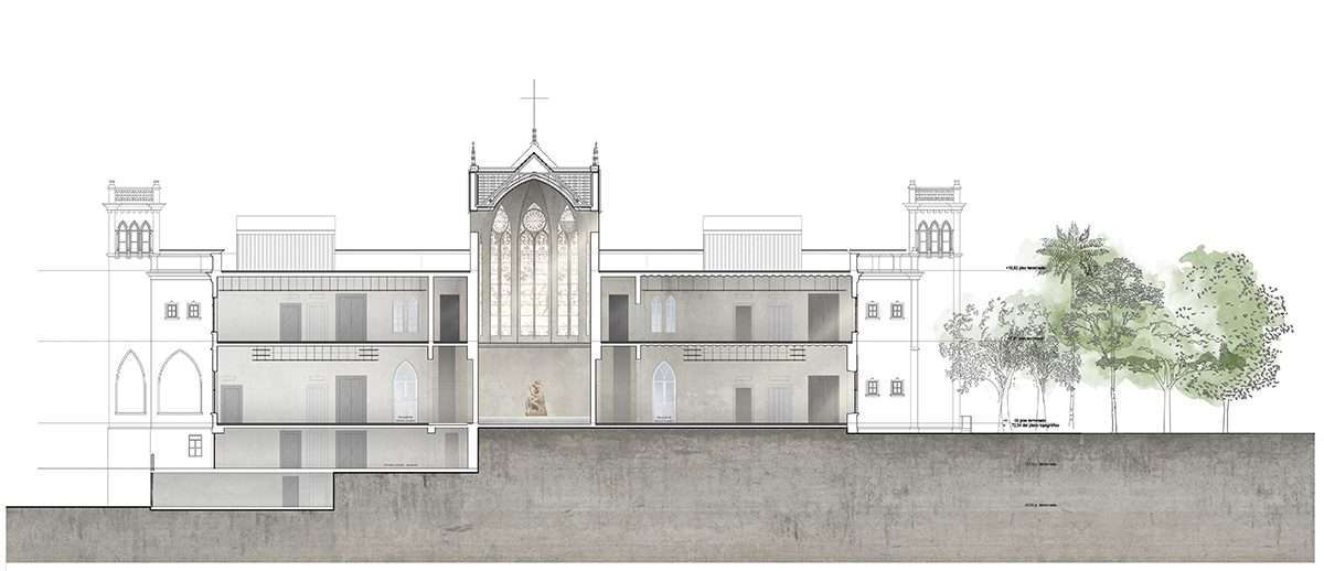 Redesign of the second headquarters of the Musée Rodin in Spain