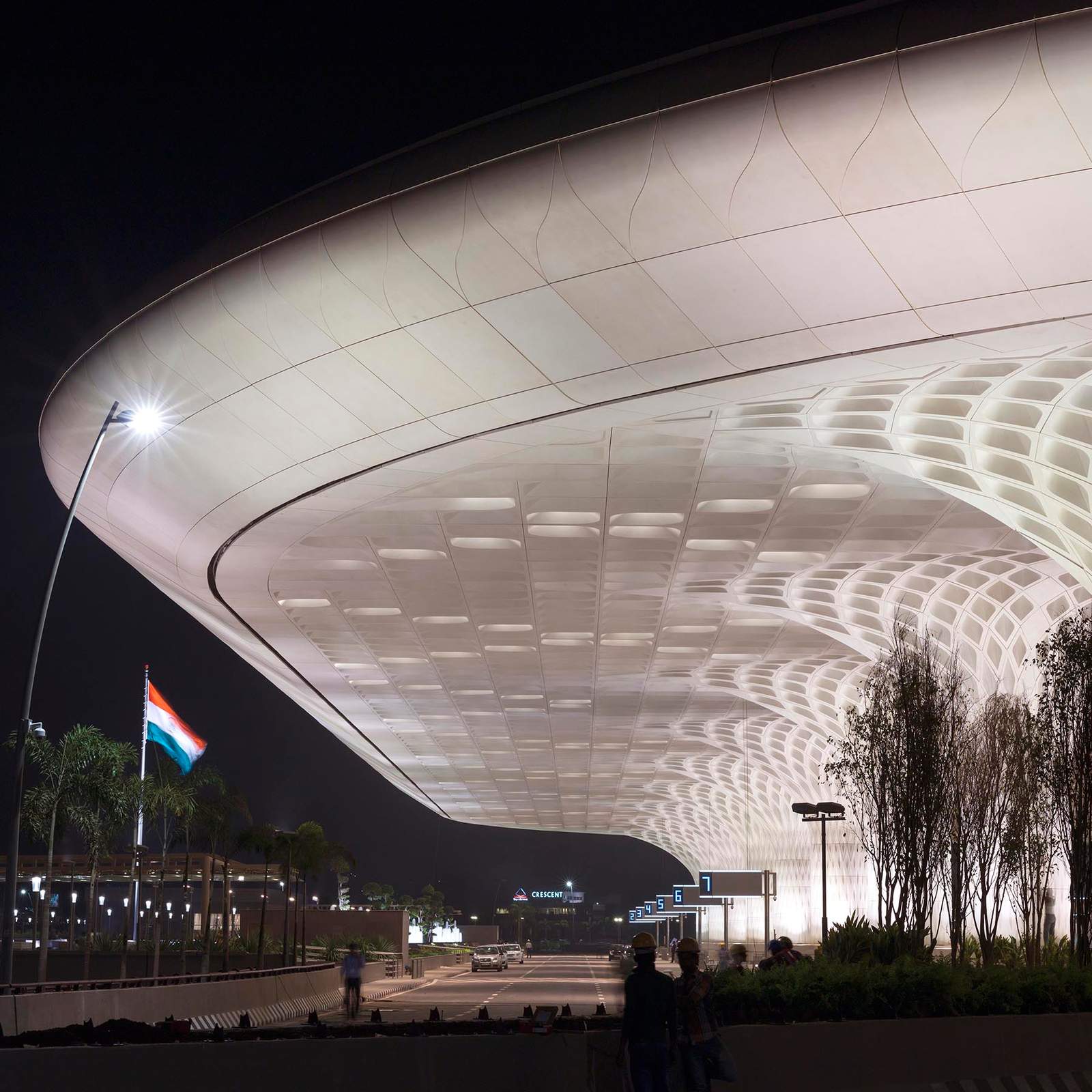 A modern airport design.