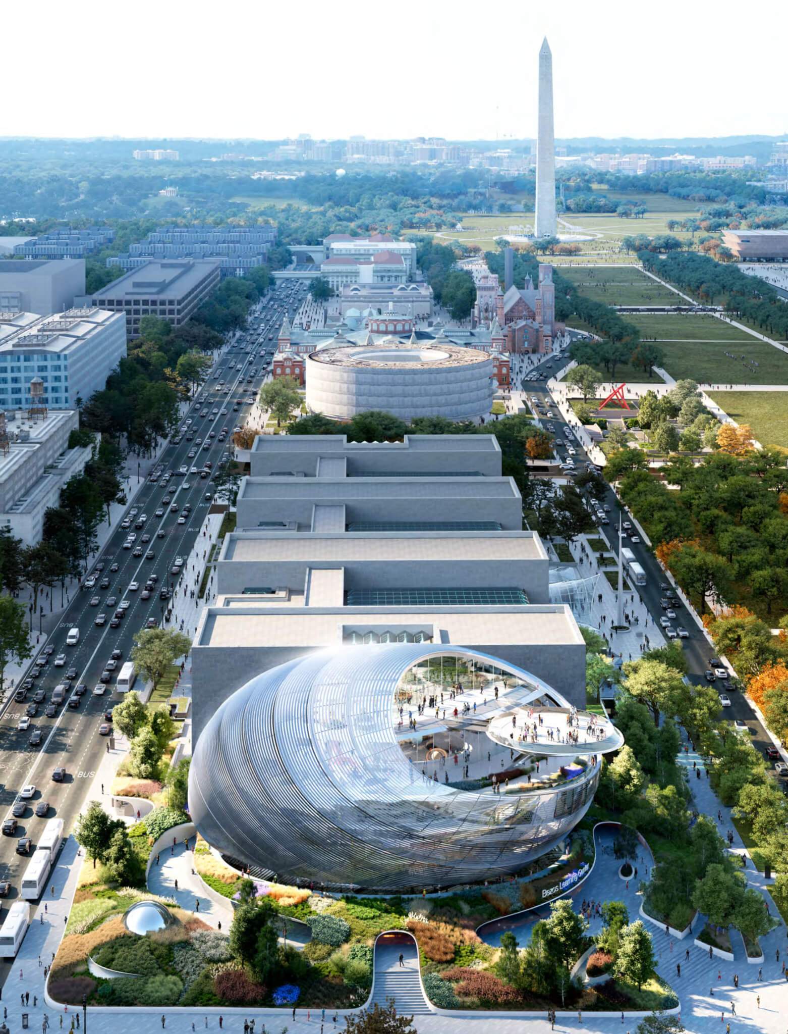 round-shaped proposal for bezos learning center