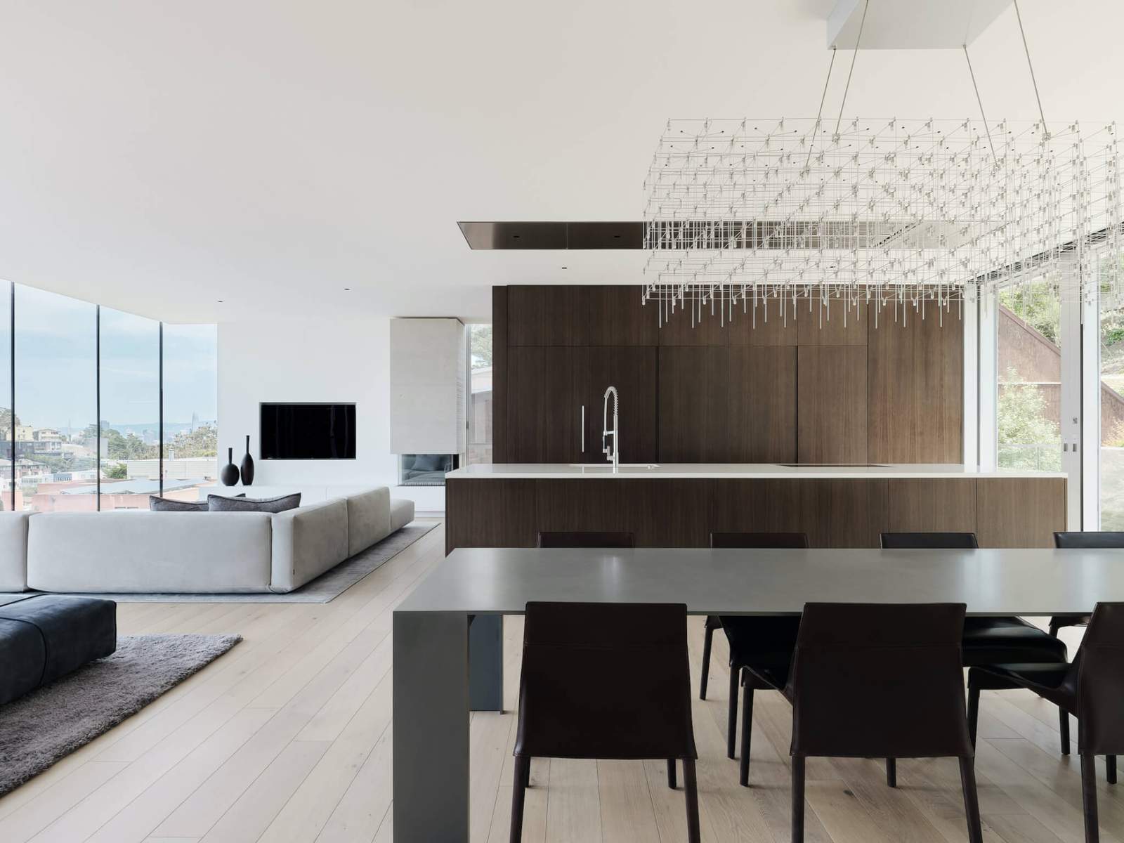 a modern kitchen