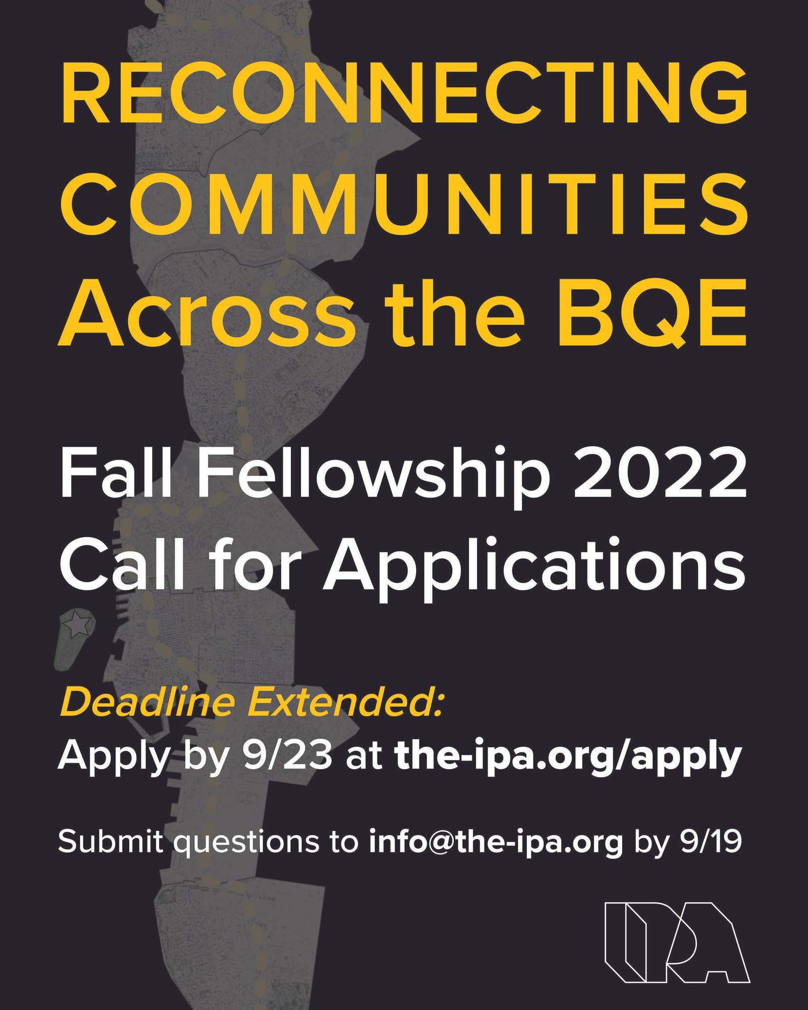 2022 Fall Fellowship: Reconnecting Communities across the BQE زمالة الخريف لعام 2022: إعادة ربط المجتمعات عبر BQE
