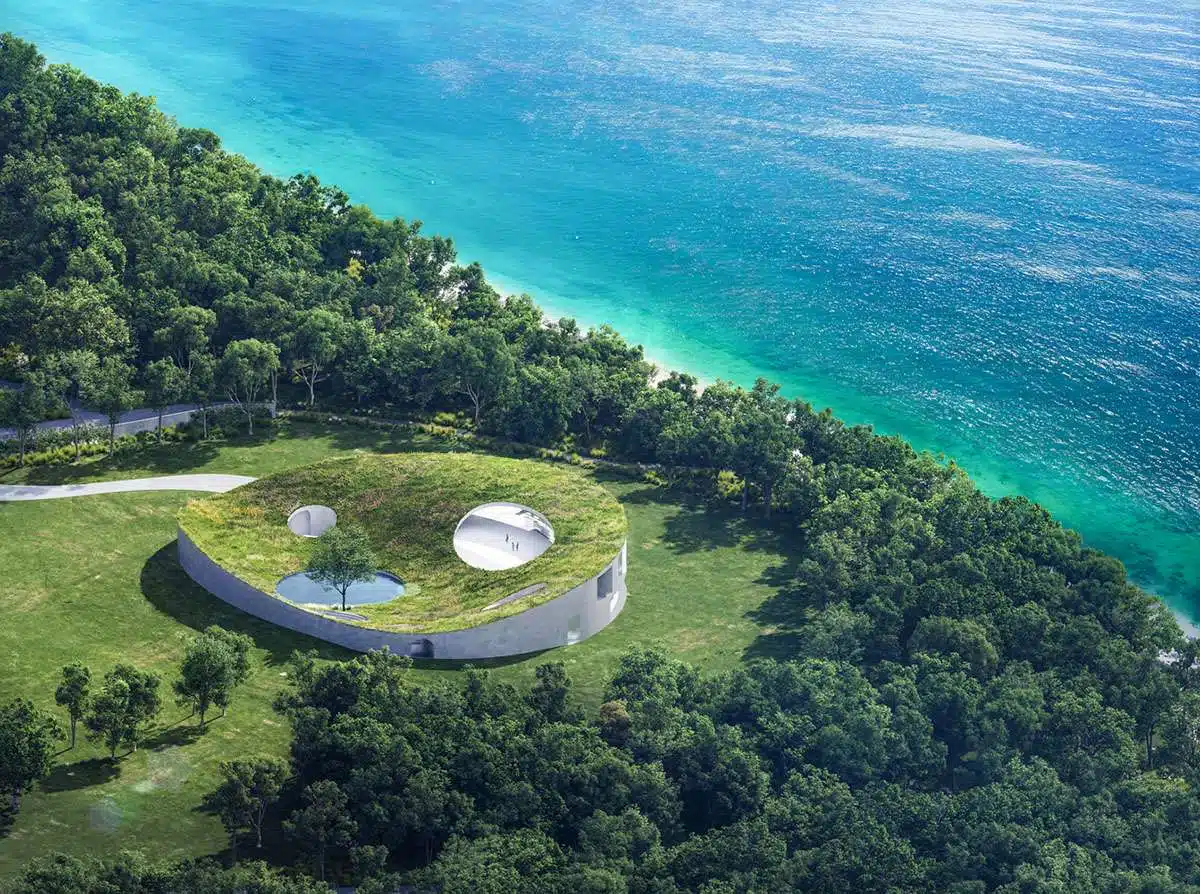 الكشف عن تصميم فندق فيلا بسقف متموج يوفر إطلالات خلابة على جزيرة Ishigaki