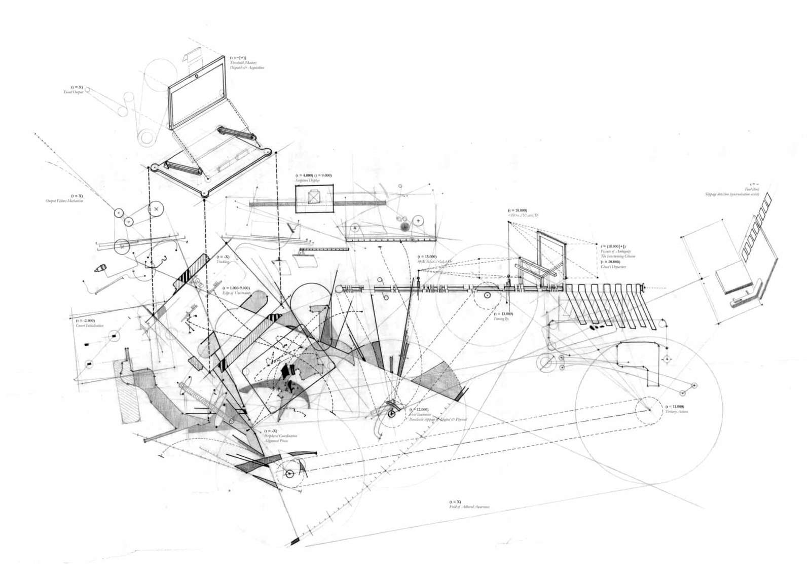 an experimental architectural drawing