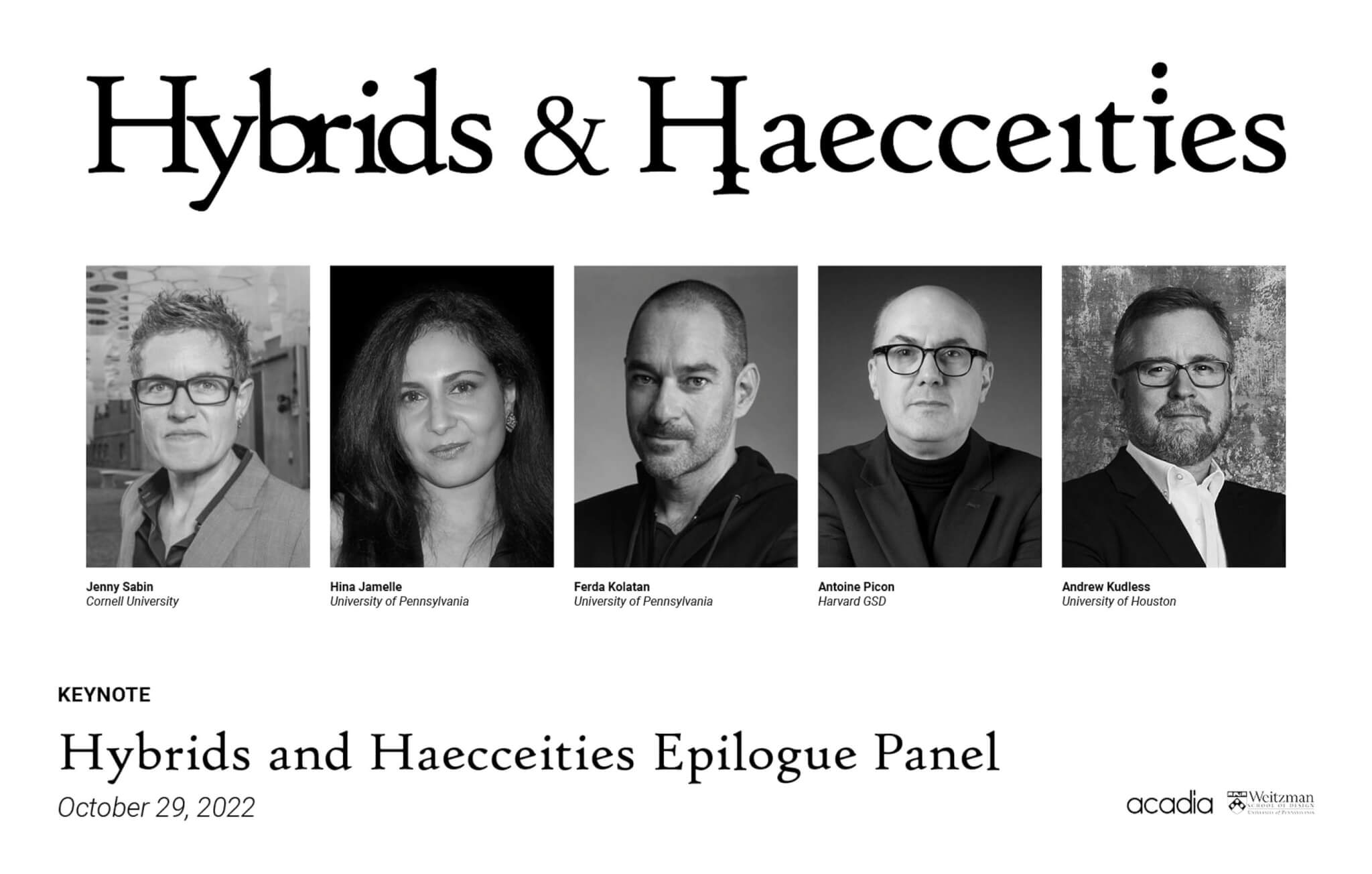 headshots of keynote speakers at acadia 2022