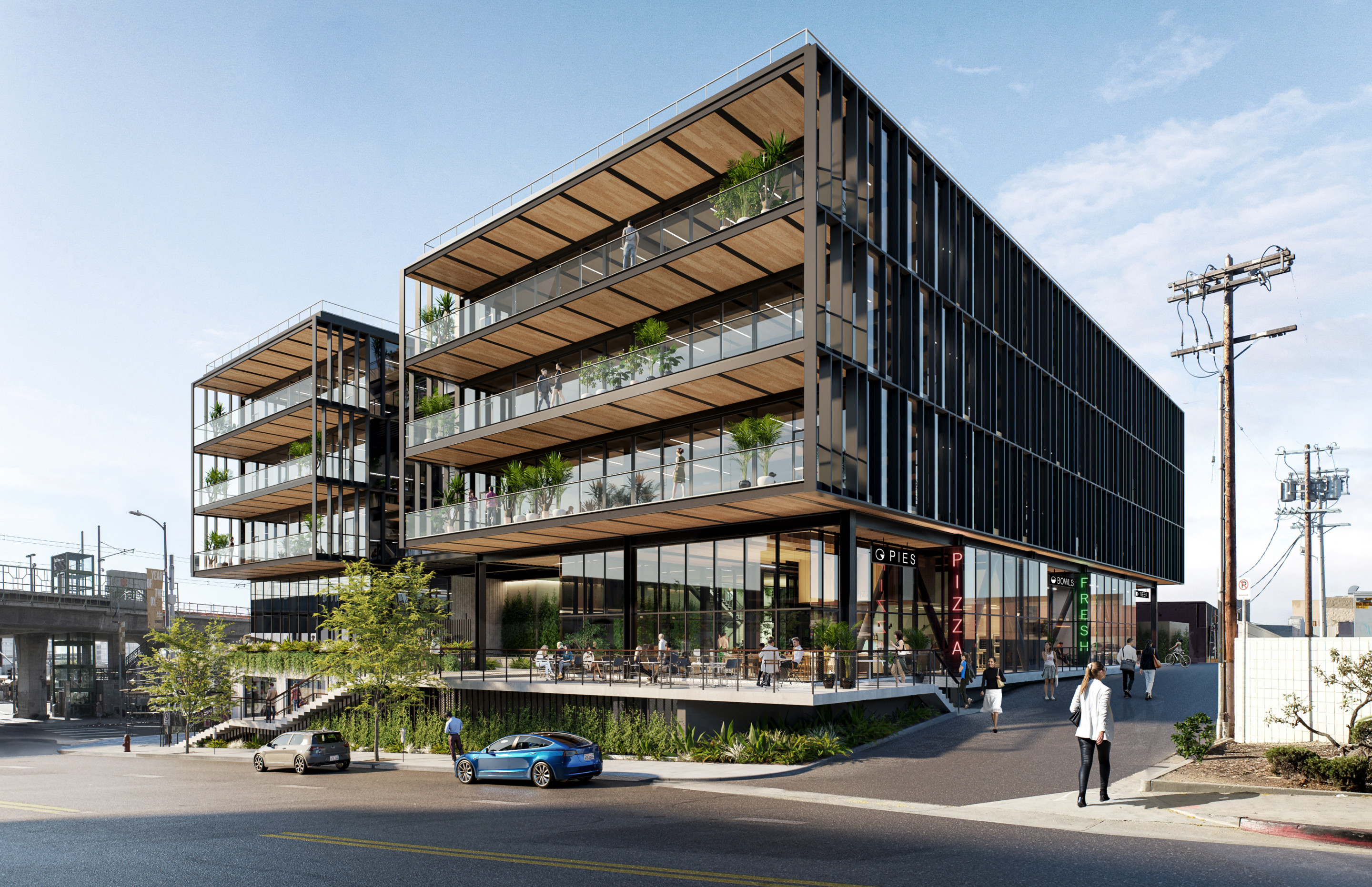 rending of an office building