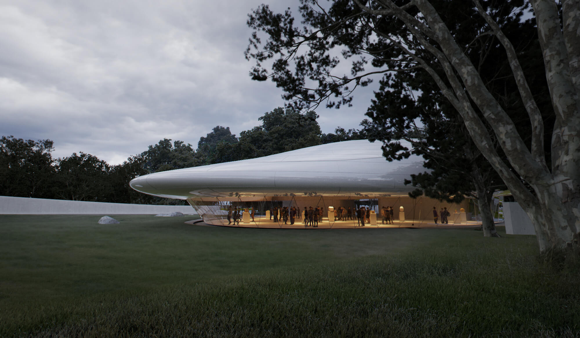 rending of a cultural center