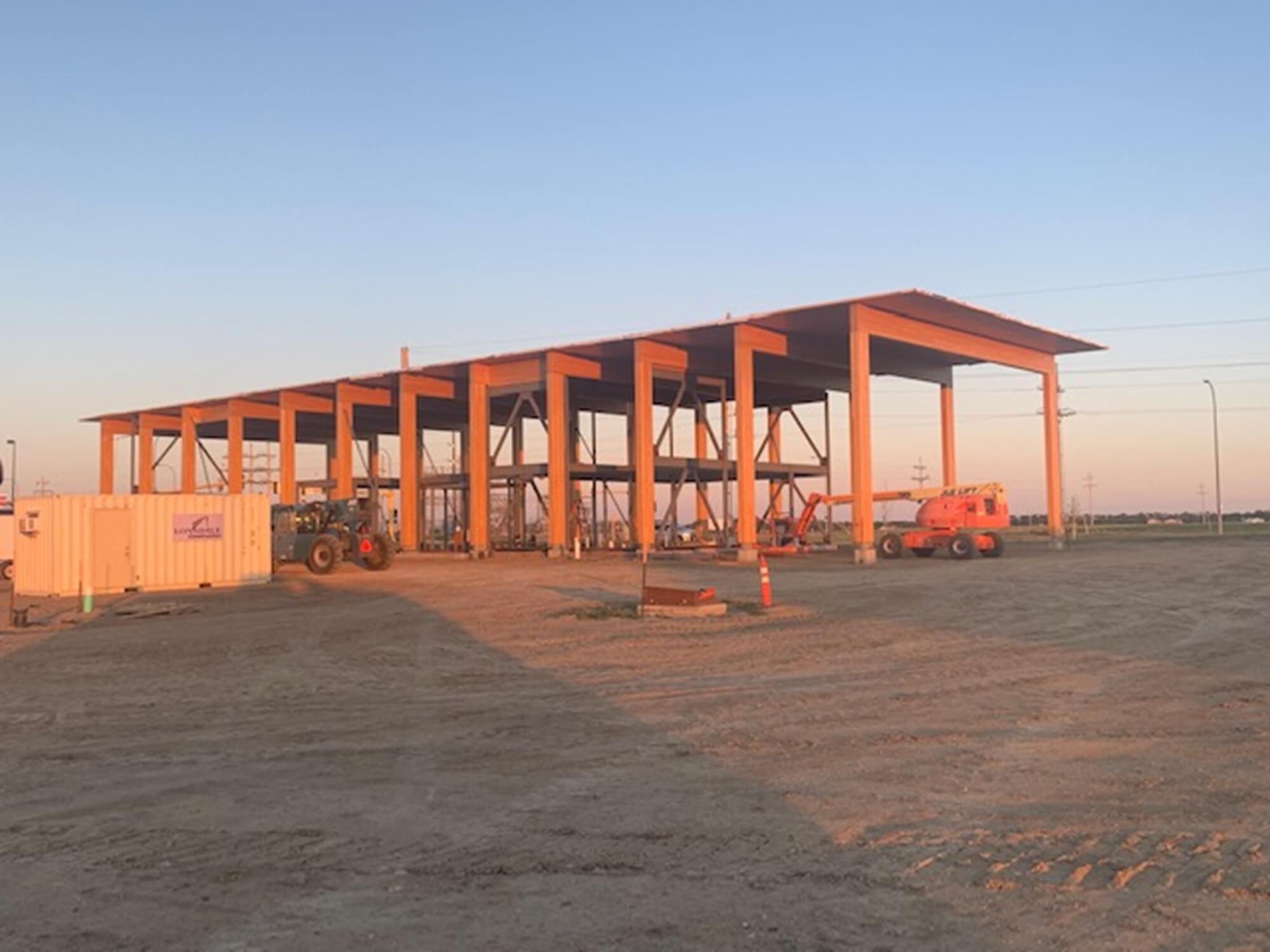 timber framework of a building