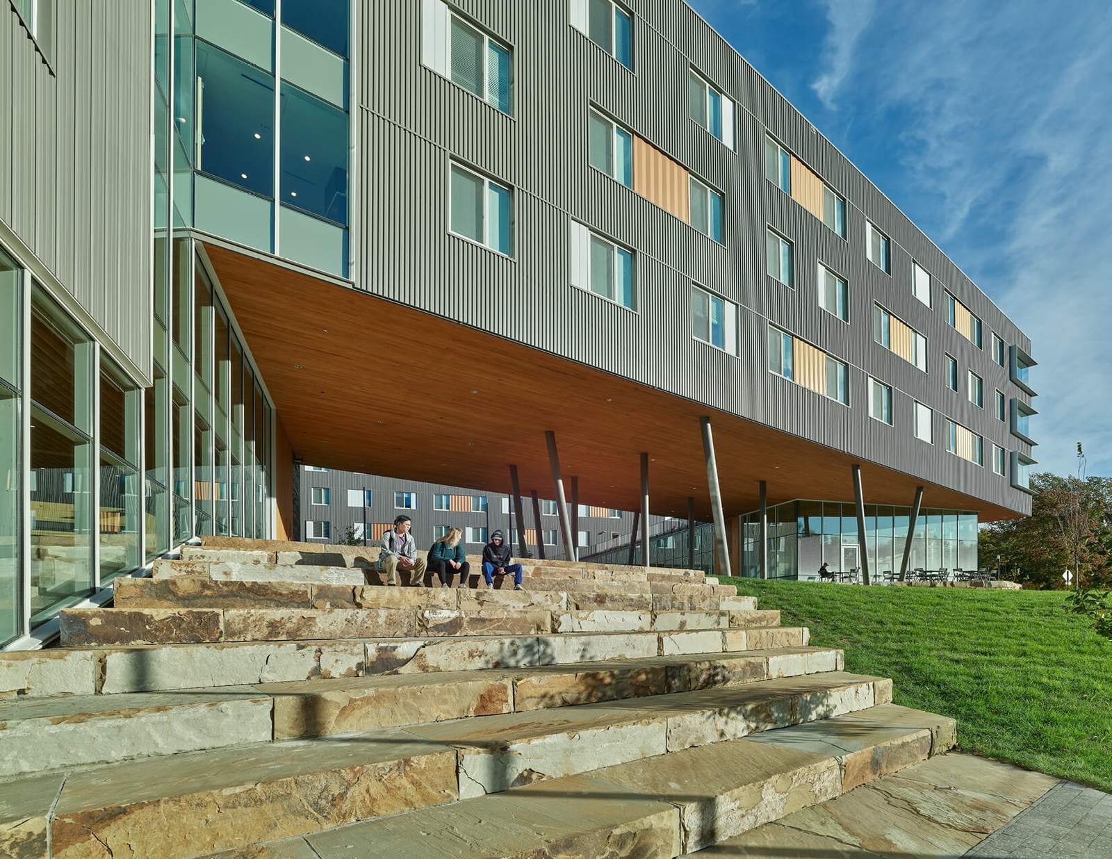 exterior rendering of a mass building education building