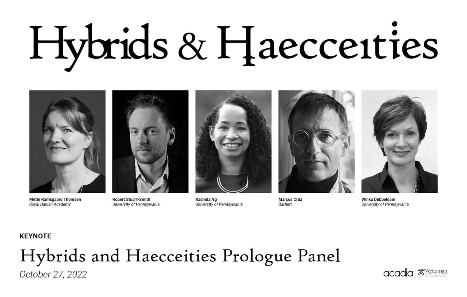 headshots of keynote speakers at acadia 2022