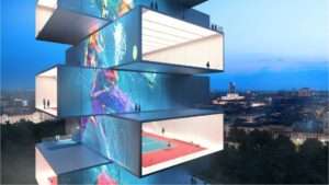 Playscraper: eight tennis courts on top of each other