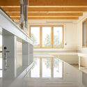 The Grand Arras Agronomic and Agri-food Research & Development Center / Atelier Téqui Architects - Interior Photography, Windows, Kitchen, Countertop, Beam, Handrail