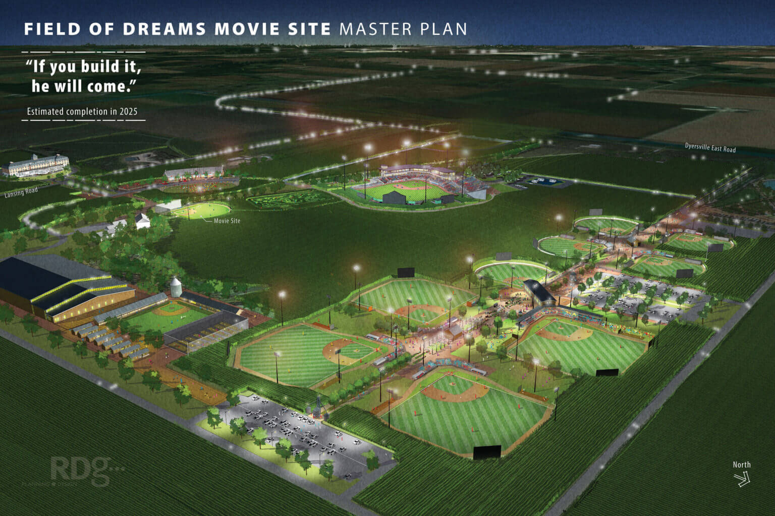 baseball fields