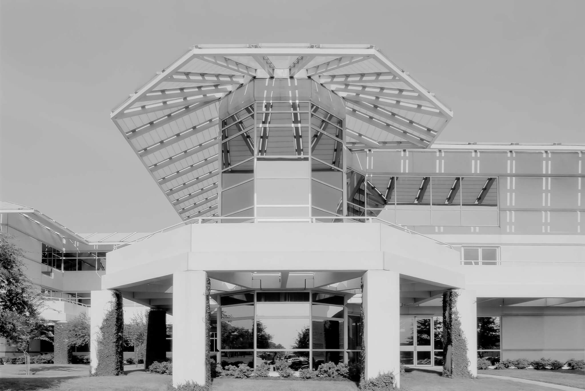 front of building with canopy