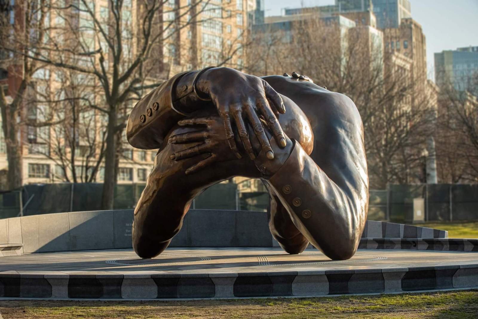 A new sculpture and plaza on the Boston Common honors Dr. Martin Luther