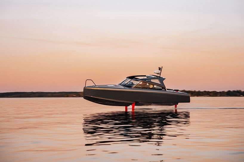 all-electric candela C-8 production ‘flying’ boat debuts at CES 2023