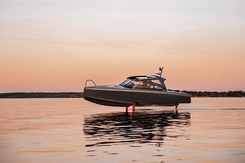 all-electric candela C-8 production 'flying' boat debuts at CES 2023