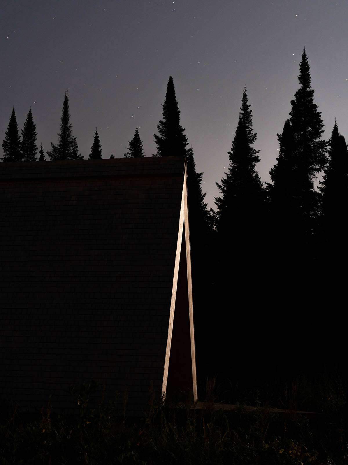 Embodying the wild beauty of the Canadian region for campers in four framed cabins