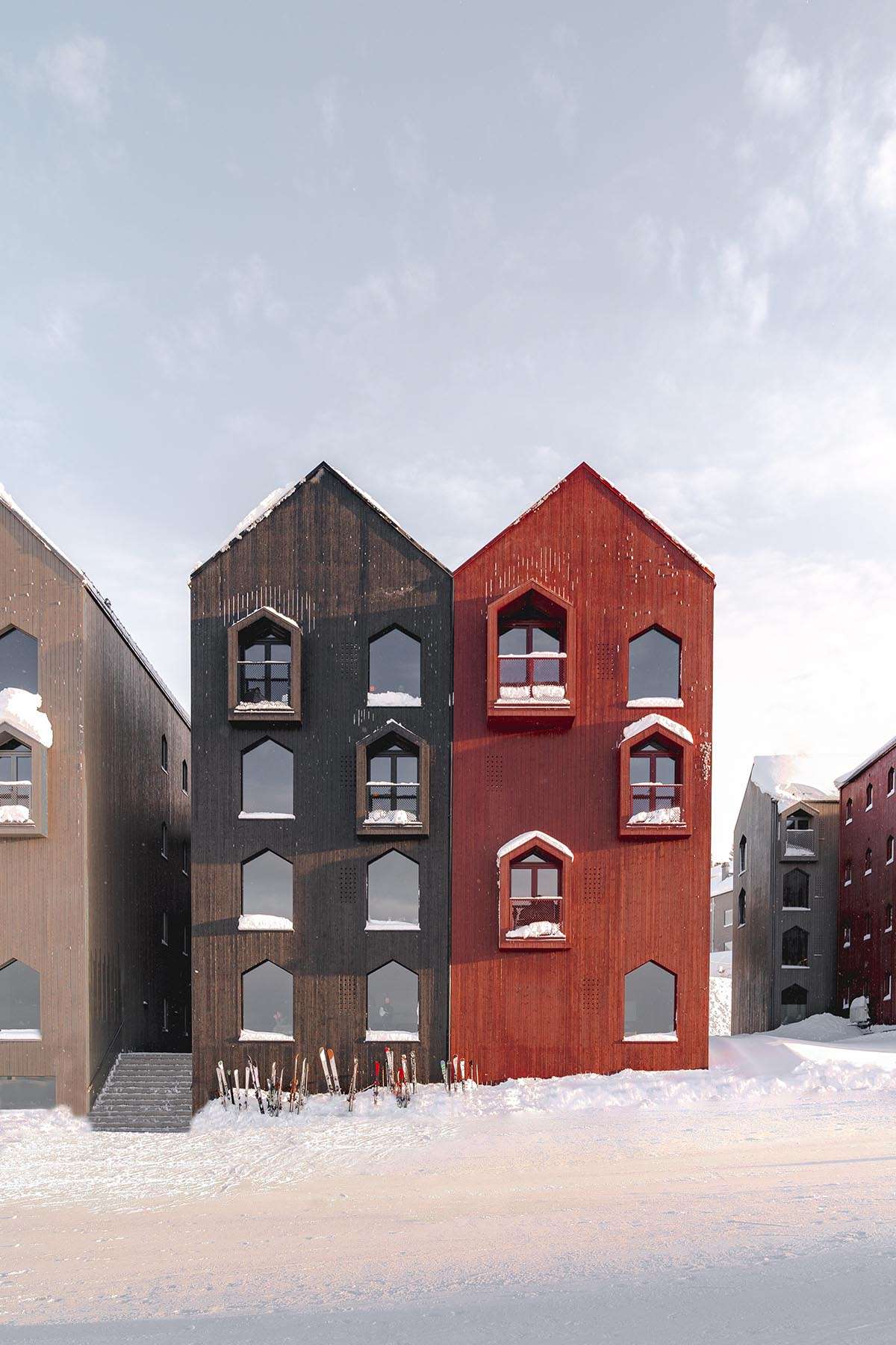 Completion of the first and second phases of the ski resort village in Norway
