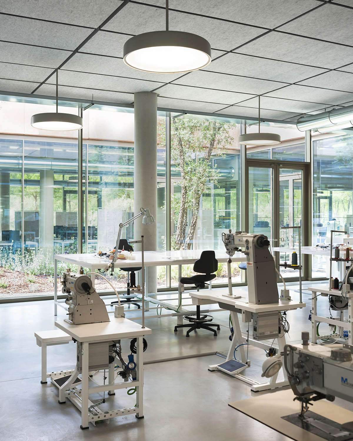 Construction of a Fendi production building with elevated rooftop garden in Florence