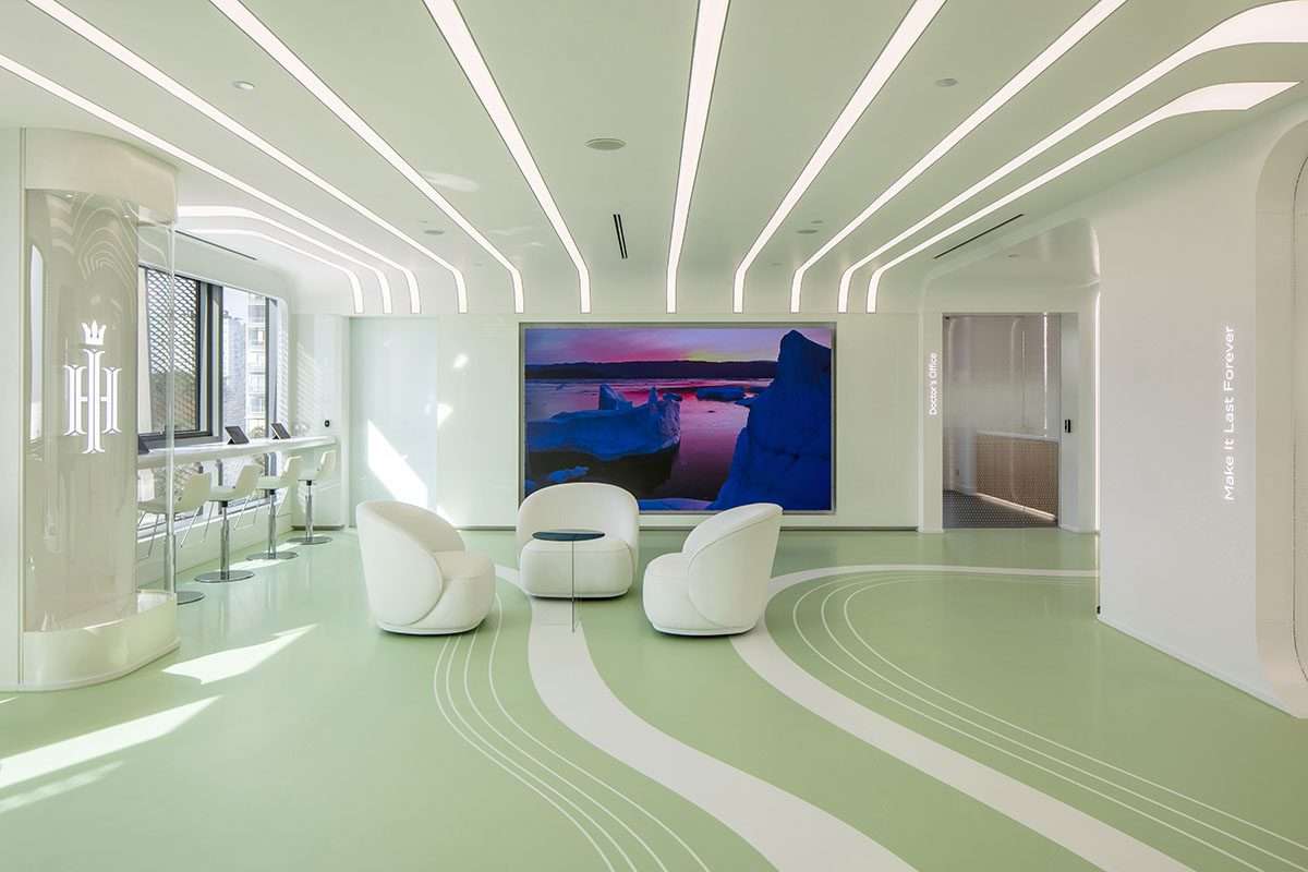 Designing a hair transplant clinic that combines technology with nature