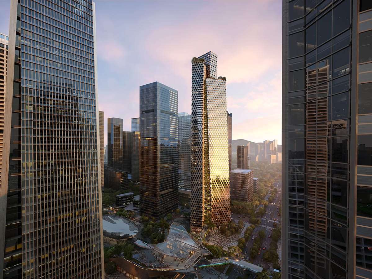 BIG wins competition to design Qianhai Prisma Towers in Shenzhen