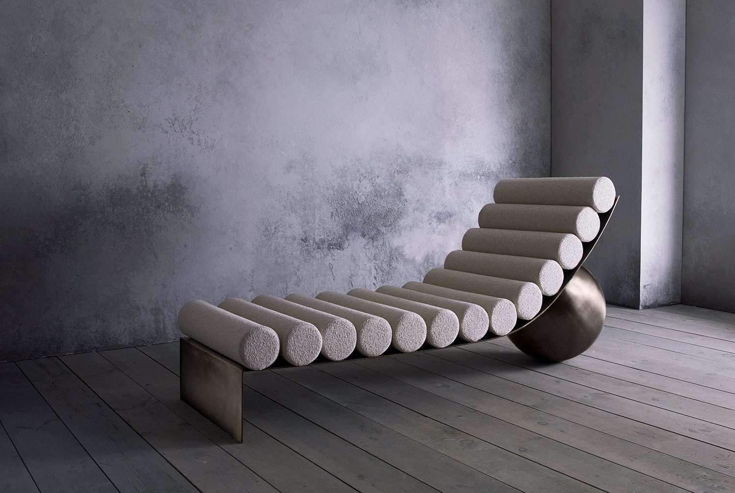 Curved Chaise chair Milan Design Week كرسي منحني من أسبوع ميلان للتصميم
