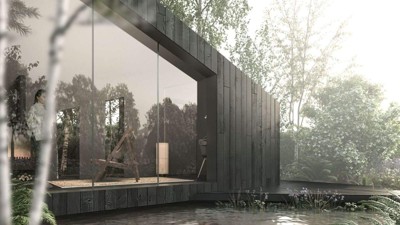 Koto’s garden cabin features a carbon-capturing exterior تتميز كابينة حديقة Koto بتصميم خارجي يمتص الكربون