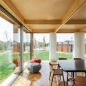 House in Macieira / Nelson Resende Arquitecto - Interior Photography, Dining room, Table, Door, Windows