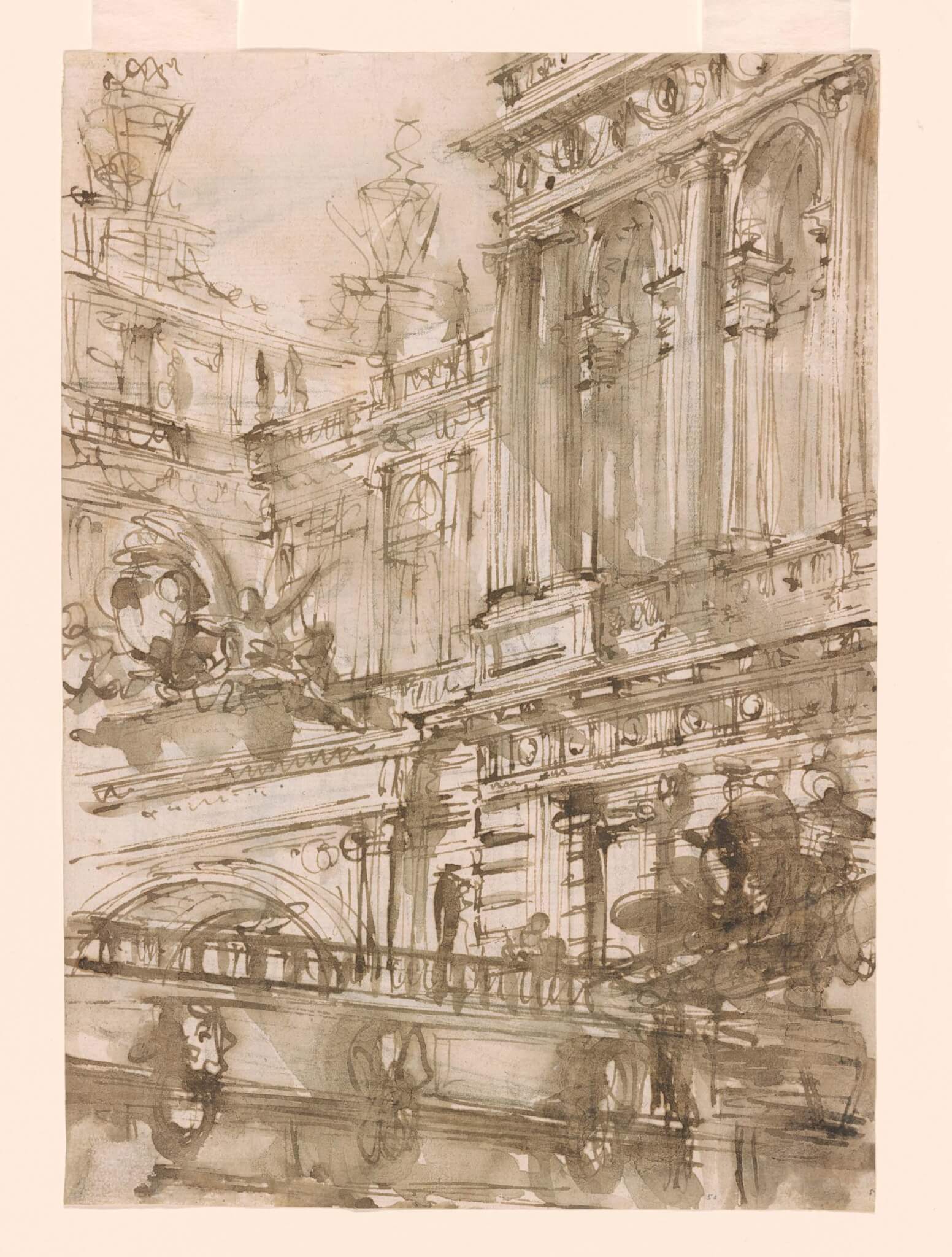 sketch of buildings