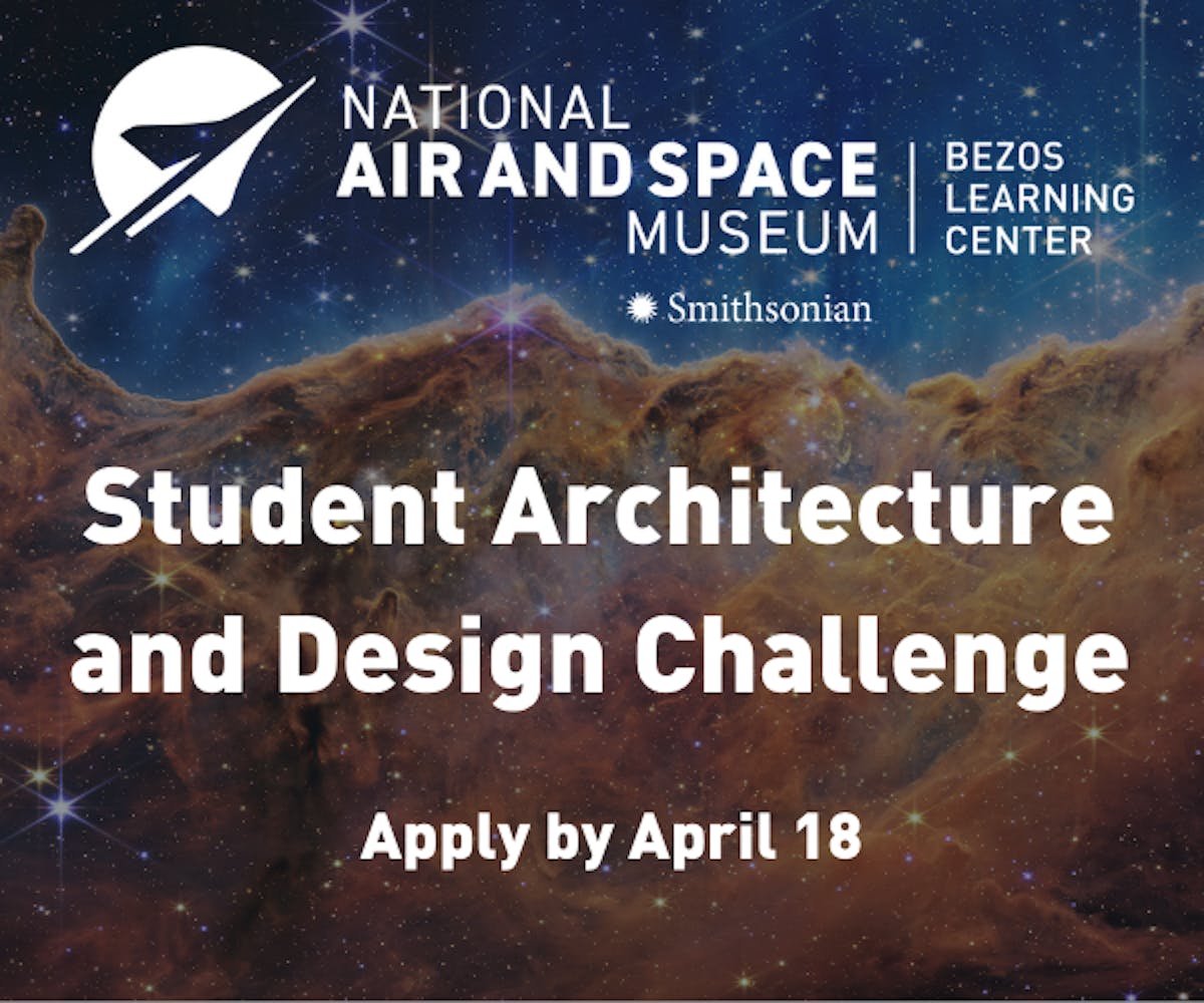 National Air and Space Museum's Student Architecture and Design Challenge تحدي الهندسة المعمارية والتصميم الطلابي للمتحف الوطني للطيران والفضاء