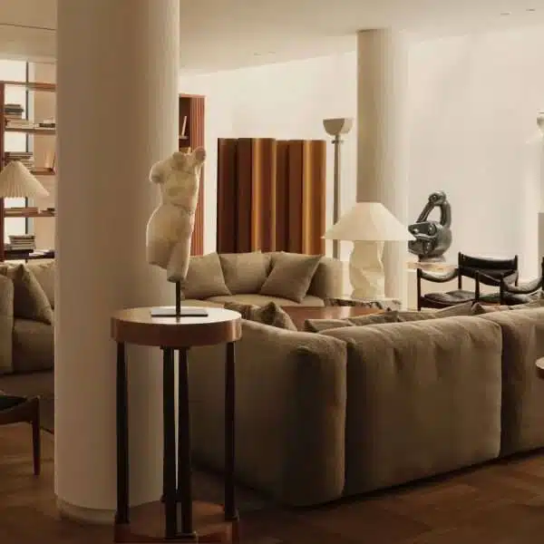 Child Studio designs Mayfair pied-à-terre with mid-century modern details استوديو الطفل يصمم منطقة Mayfair pied-à-terre بتفاصيل حديثة من منتصف القرن