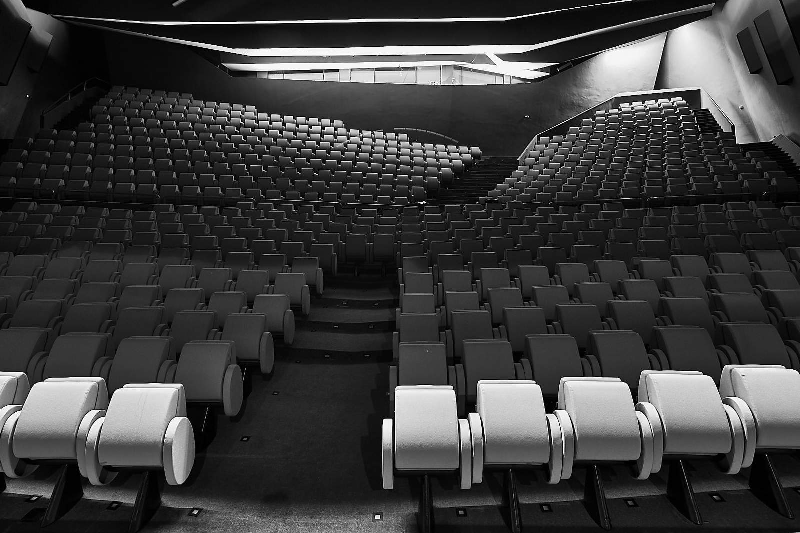 Interior shot of the larger theater. 