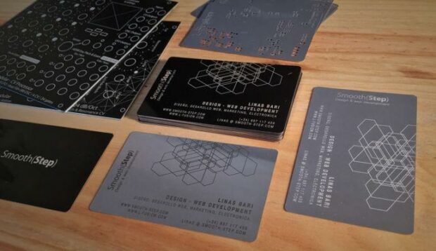 Laser Engraving Ideas: The Best Engraving Projects You Can Do! 3 Different business card designs
