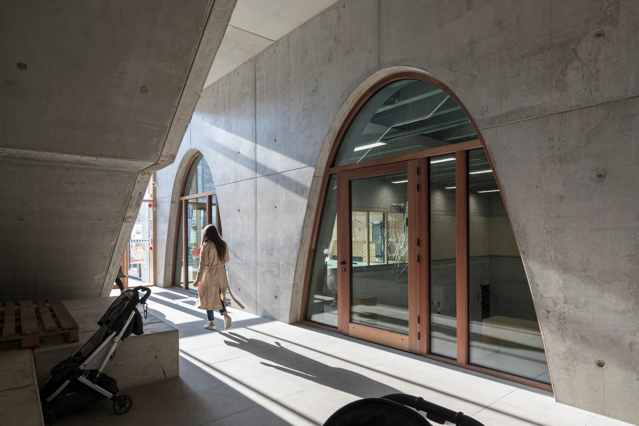concrete passageway