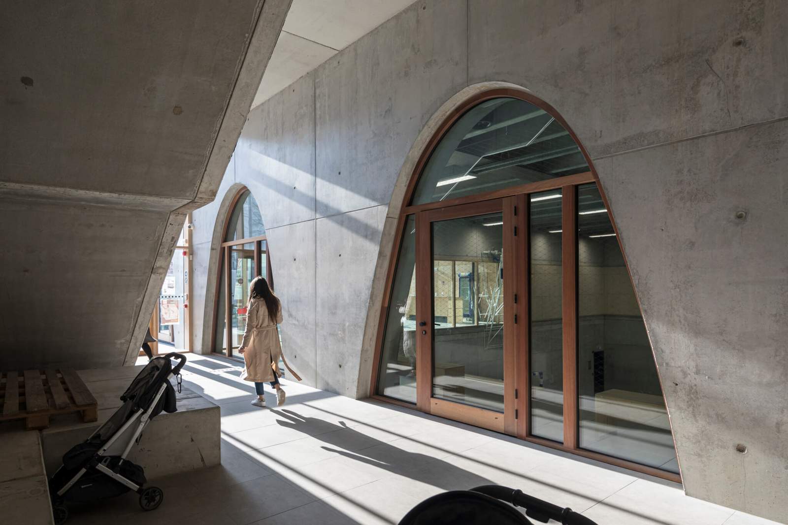 concrete passageway